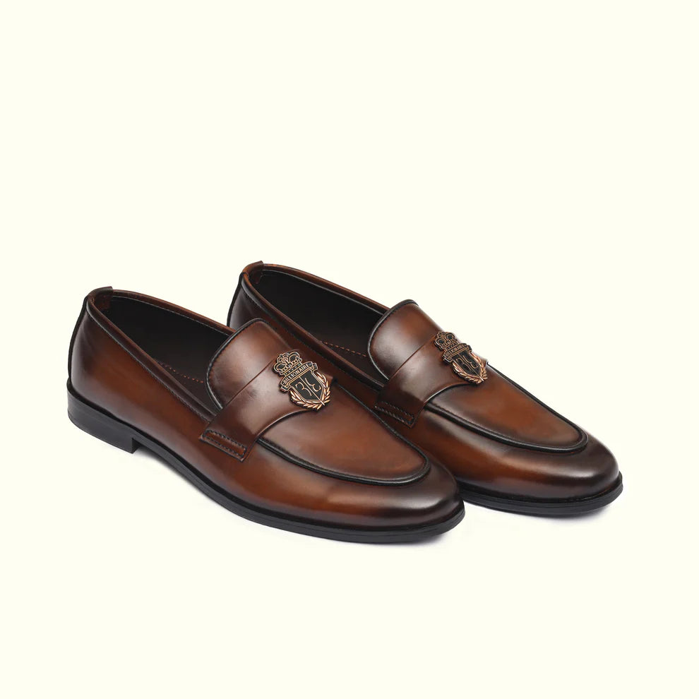 Brown Leather Dress Shoes - 25001