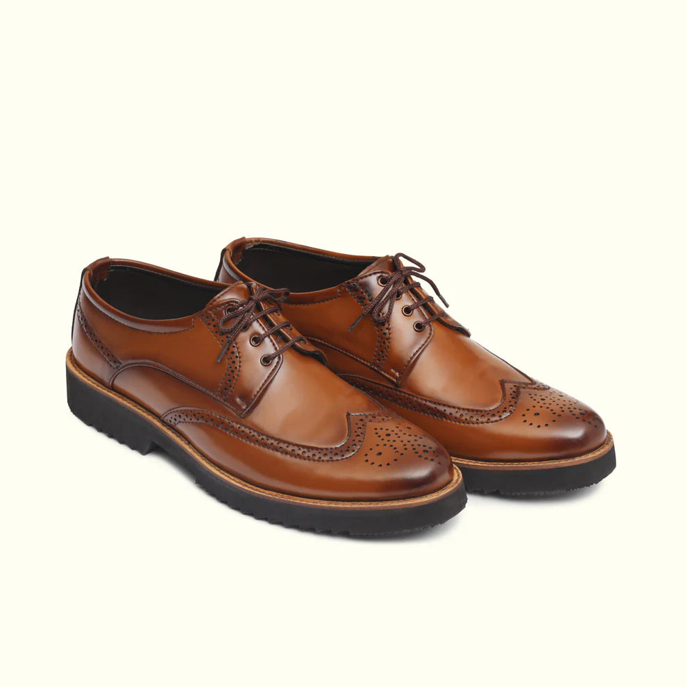 Handmade Men Luxury Brogue Leather Shoes - 25012