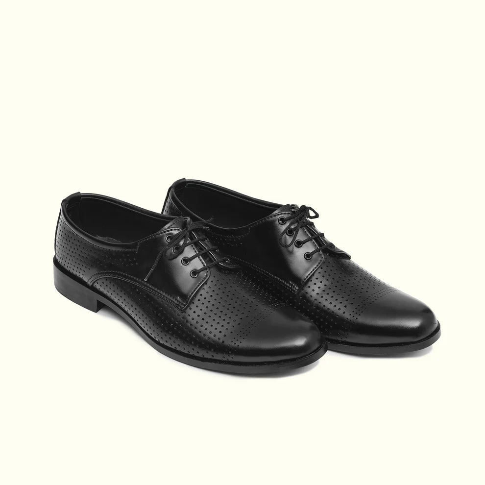 Handmade Lace Craft Formal Oxford Shoes - 25017