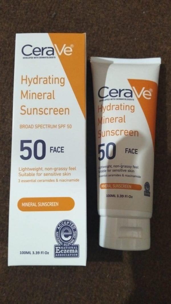 CeraVe Hydrating Mineral Sunscreen SPF 50
