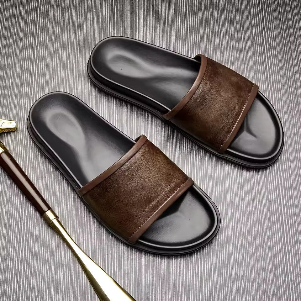 Handmade Extra Soft Leather Slippers- 5505