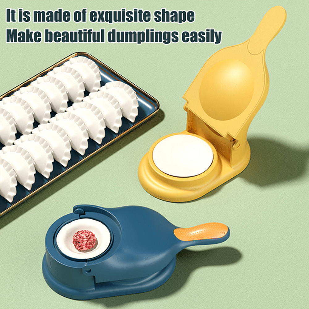 2-in-1 Dumpling Maker Tool – Manual Dumpling Wrapper Press & Mold | Food Grade Kitchen Gadget (Size L)