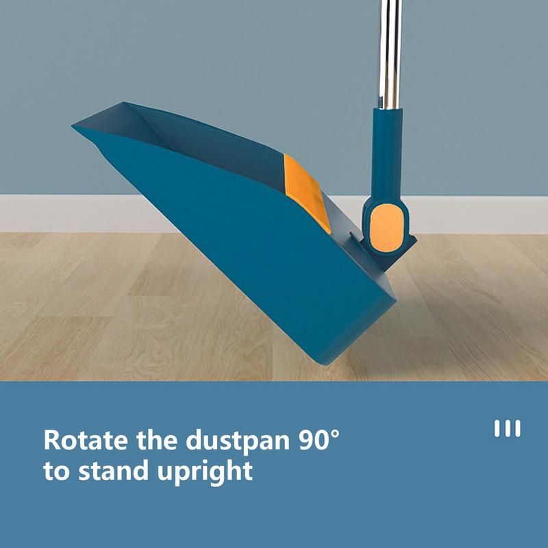Attachable Broom with Dustpan – Compact & Easy-Snap Cleaning Set for Home & Office