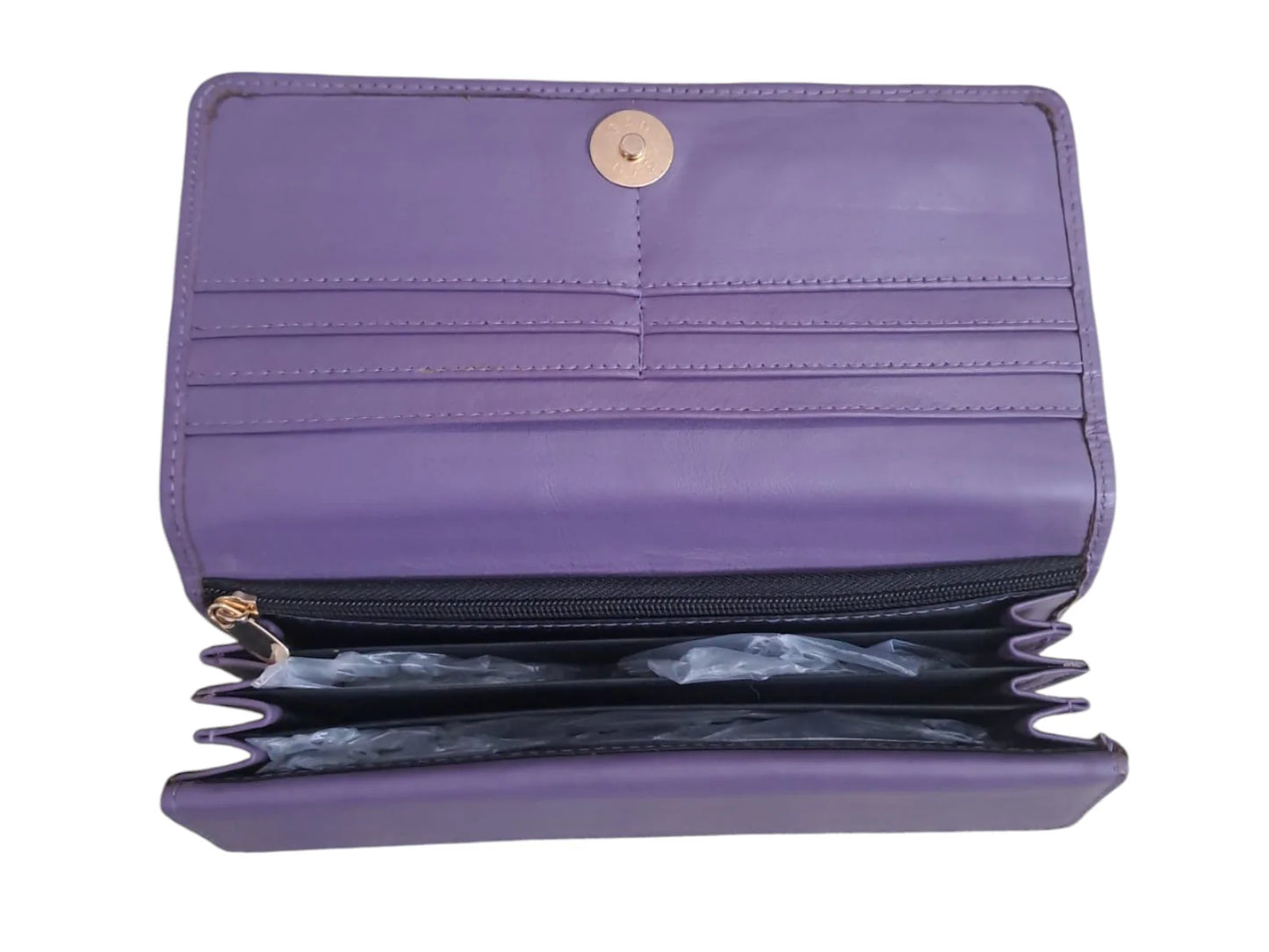 Purple Crocodile Clutch