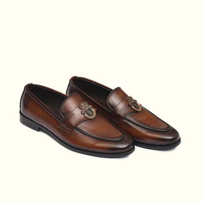 Brown Leather Dress Shoes - 25001