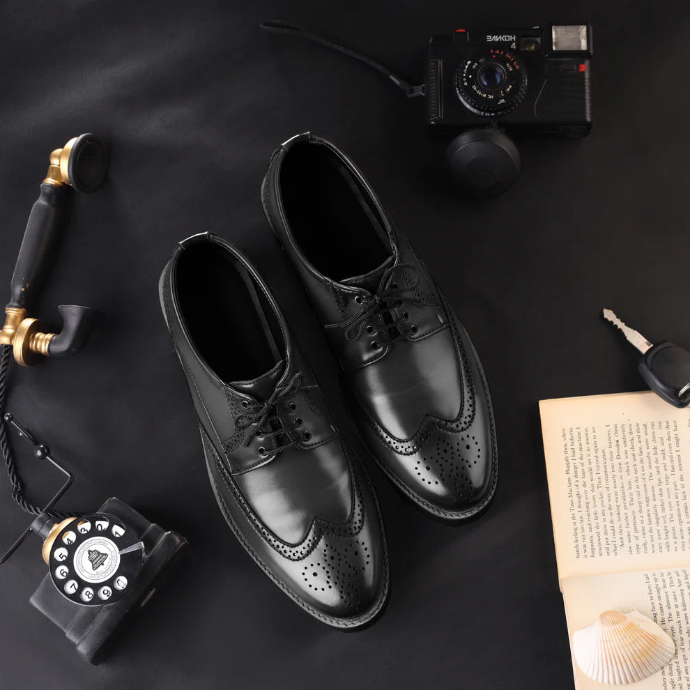Handmade Men Luxury Brogue Leather Shoes - 25012