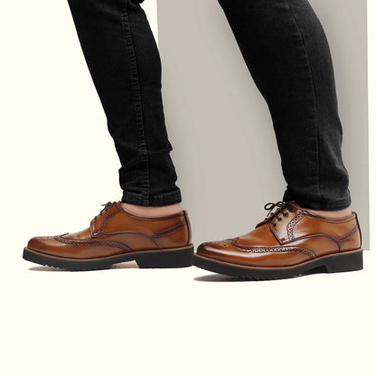 Handmade Men Luxury Brogue Leather Shoes - 25012