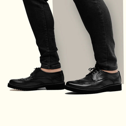 Handmade Men Luxury Brogue Leather Shoes - 25012
