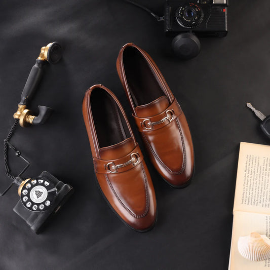 Handmade Semi Formal Relaxed Leather Shoes - 25016