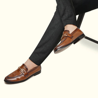 Handmade Semi Formal Relaxed Leather Shoes - 25016