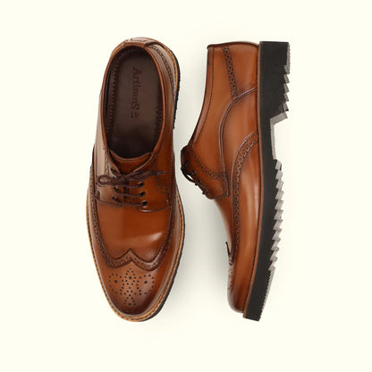Handmade Men Luxury Brogue Leather Shoes - 25012