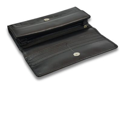 Black Crocodile Clutch