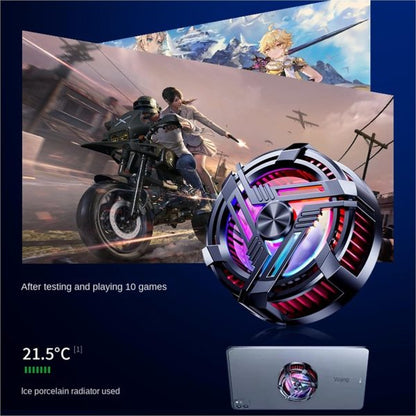 Al-02 Magnetic Mobile Phone Cooler Fan with RGB Lights – Semiconductor Gaming Cooler for Android & iPhone
