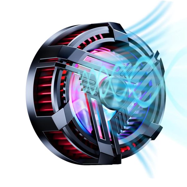 Al-02 Magnetic Mobile Phone Cooler Fan with RGB Lights – Semiconductor Gaming Cooler for Android & iPhone
