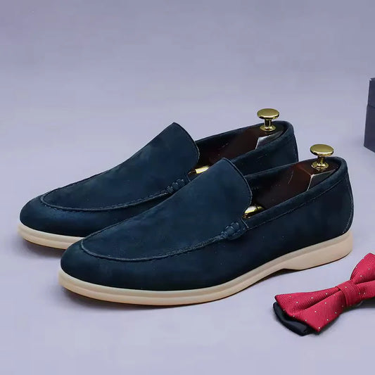 Handmade Suede Loafers - 13001 CBA