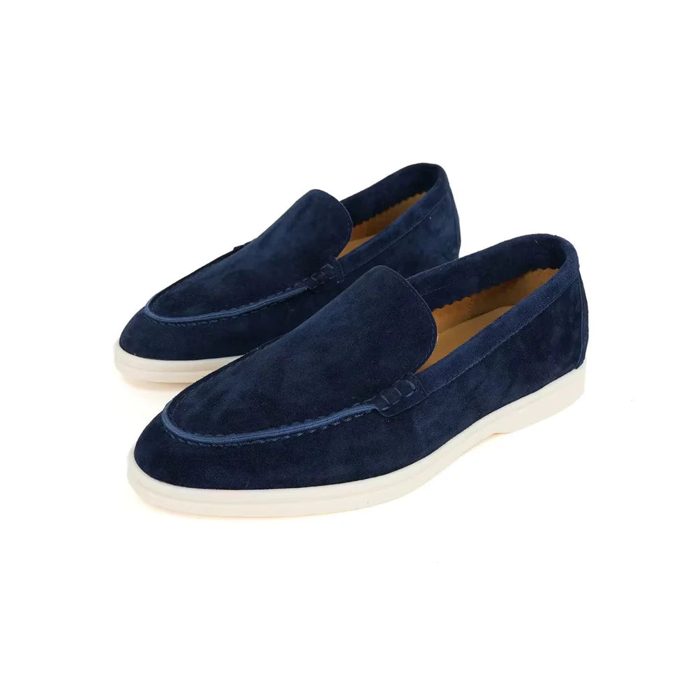 Handmade Suede Loafers - 13001 CBA