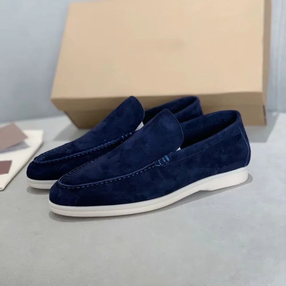 Handmade Suede Loafers - 13001 CBA