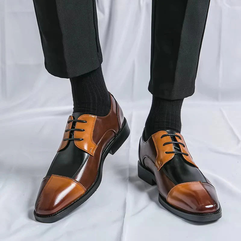 Handmade Men Elegant Business Oxford Caballero Designer Leather Shoes - 25037
