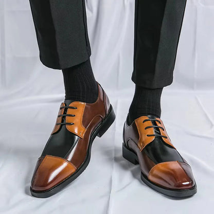 Handmade Men Elegant Business Oxford Caballero Designer Leather Shoes - 25037