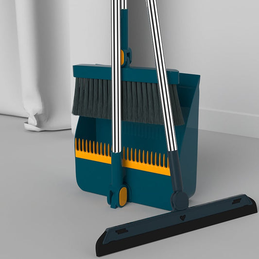 Attachable Broom with Dustpan – Compact & Easy-Snap Cleaning Set for Home & Office