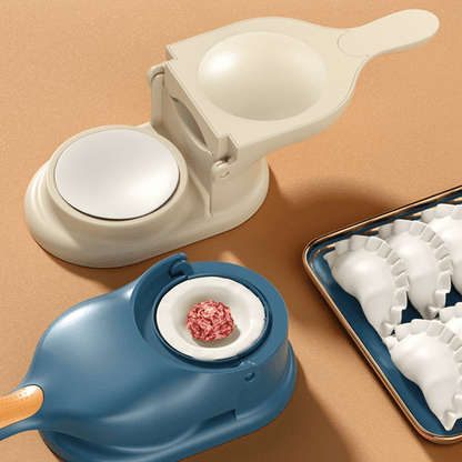 2-in-1 Dumpling Maker Tool – Manual Dumpling Wrapper Press & Mold | Food Grade Kitchen Gadget (Size L)